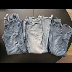 Abercrombie Kids And GAP jeans, Lot Of 3, Size 14 Slim.